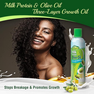 SofnFree milk and protein olive oil leave in treatment nourishes hair