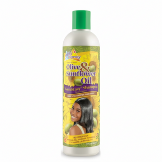 sofn free n pretty olive and sunflower comb easy shampoo 12oz strengthen promote hair growth detangle soft smooth healthy hair