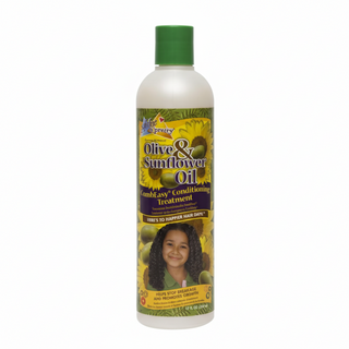 sofn free n pretty olive and sunflower combeasy conditioning treatment 12oz detangle strengthen smooth soft frizz free hair care
