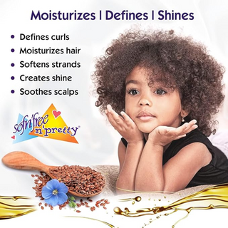 sofn free n pretty flaxseed curl defining cream 250ml for moisture shine frizz free defined bouncy curls