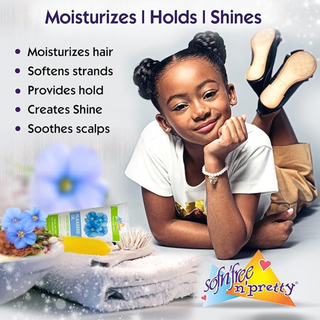 sofn free n pretty flaxseed oil smoothing gel 250ml for all day hold frizz control shine smooth styling hair gel