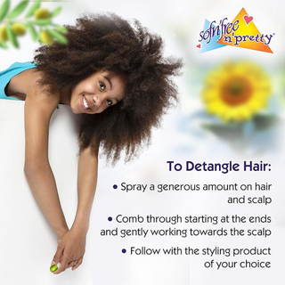 sofn free n pretty olive and sunflower leave in detangler 12oz for curls shine smooth frizz free hair