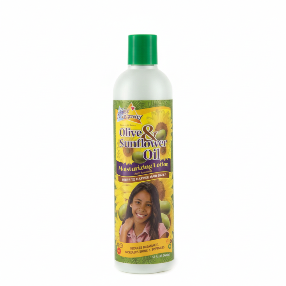 sofn free n pretty olive and sunflower moisturizing lotion 12oz strengthen shine soft smooth frizz free healthy hair care
