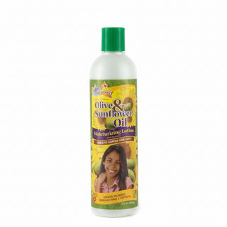 sofn free n pretty olive and sunflower moisturizing lotion 12oz strengthen shine soft smooth frizz free healthy hair care