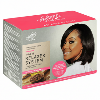 SofnFree no lye Jamaican black castor and flaxseed relaxer kit 600g