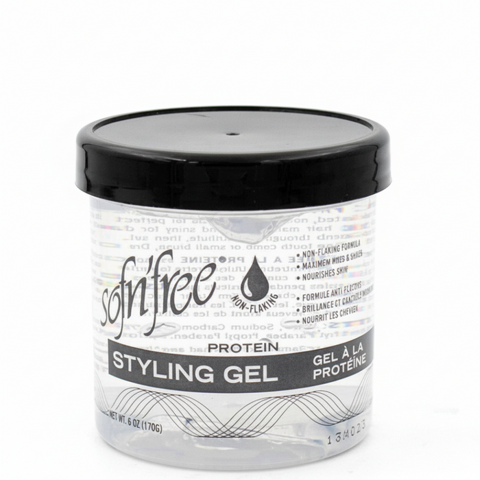 Sofn'Free Protein Styling Gel Clear 170g | Max Hold & No Flakes