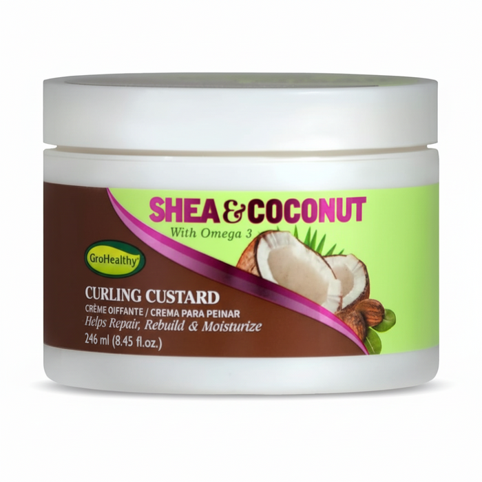 SofnFree shea and coconut curling custard defines and moisturises curls