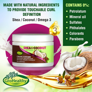 SofnFree shea and coconut curling custard defines and moisturises curls