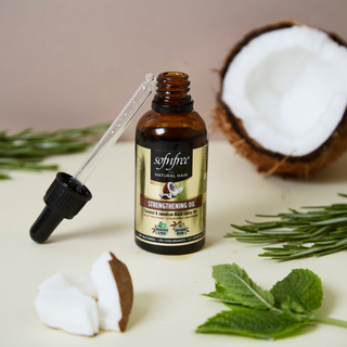 SofnFree strengthening oil with coconut and Jamaican black castor oil for hair