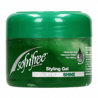 SofnFree styling gel with panthenol strong hold and shine