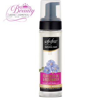 Sofnfree Flaxseed Oil & Rosewater Curling Mousse 200ml | Defined, Bouncy Curls