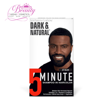 SoftSheen-Carson Dark & Natural Men’s Hair Color Jet Black or Natural Black Permanent Dye