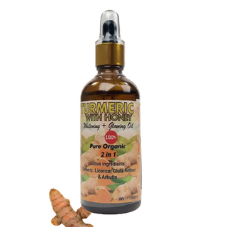 Soft 7 turmeric honey whitening oil for brightening glow smooth skin care body oil