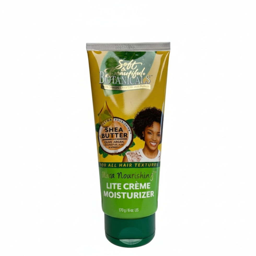 soft and beautiful botanicals lite creme moisturizer 170g lightweight hydration soft smooth hair