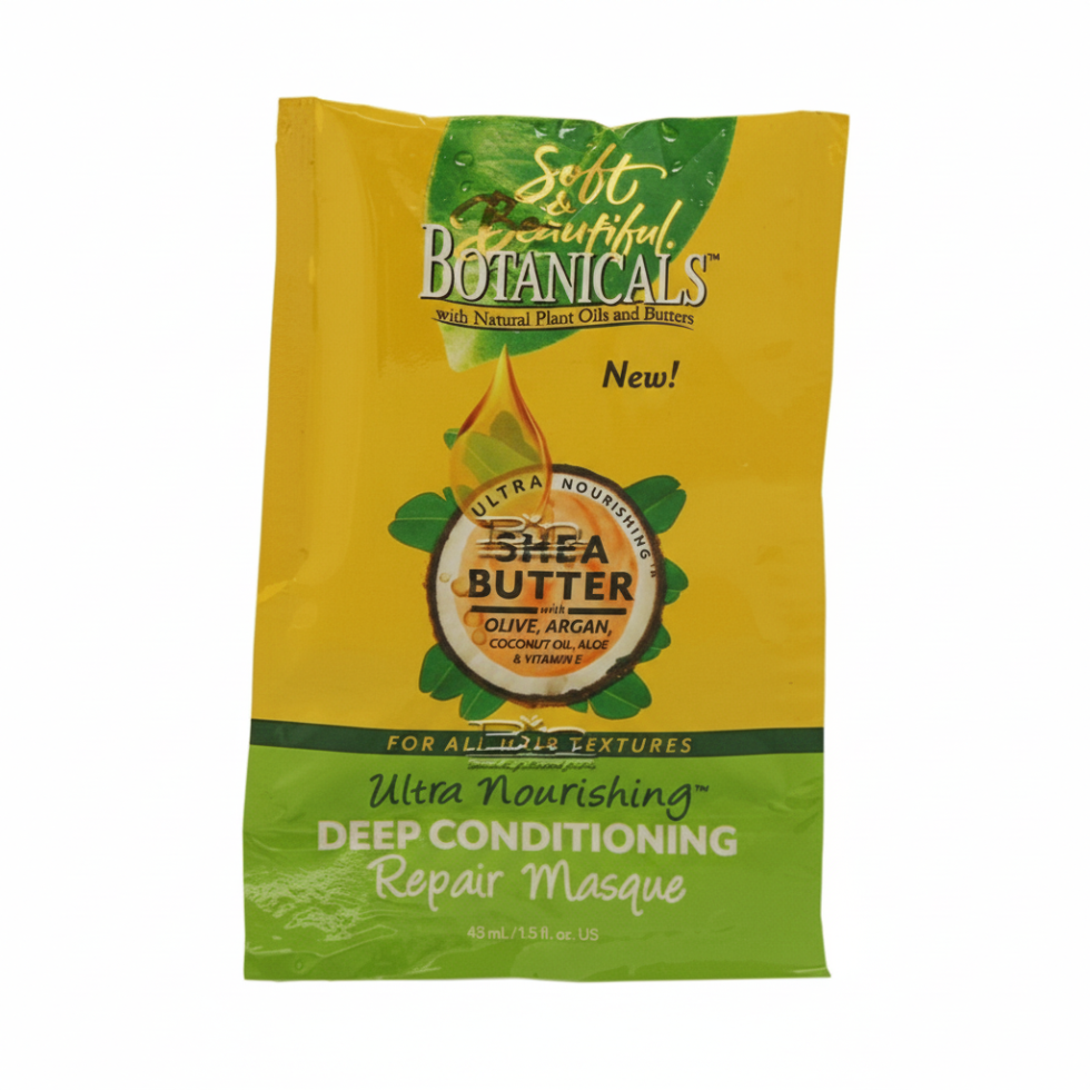 soft and beautiful shea butter deep conditioning repair masque hydrate repair smooth hair