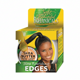 soft and beautiful botanicals ultra nourishing edges 64g sleek smooth hold baby hair control