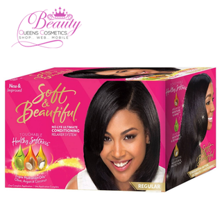 Soft & Beautiful No-Lye Ultimate Conditioning Relaxer System | 1 Application - Regular