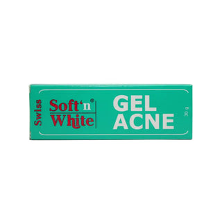 Soft N White acne gel helps reduce pimples and control oil for clear smooth skin