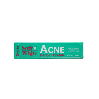 Soft N White herbal acne cream helps reduce pimples and clear skin for smooth glow