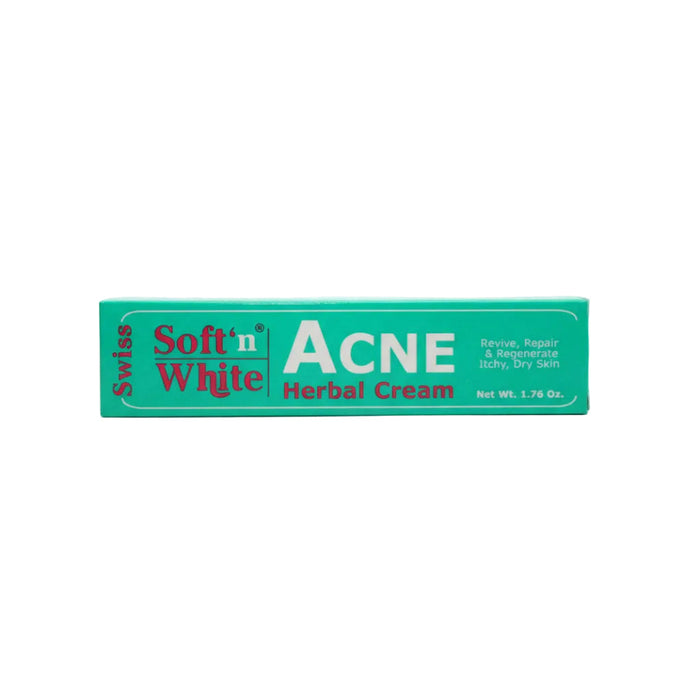 Soft N White Swiss Acne Herbal Cream 1.76oz | Acne Treatment Face Cream
