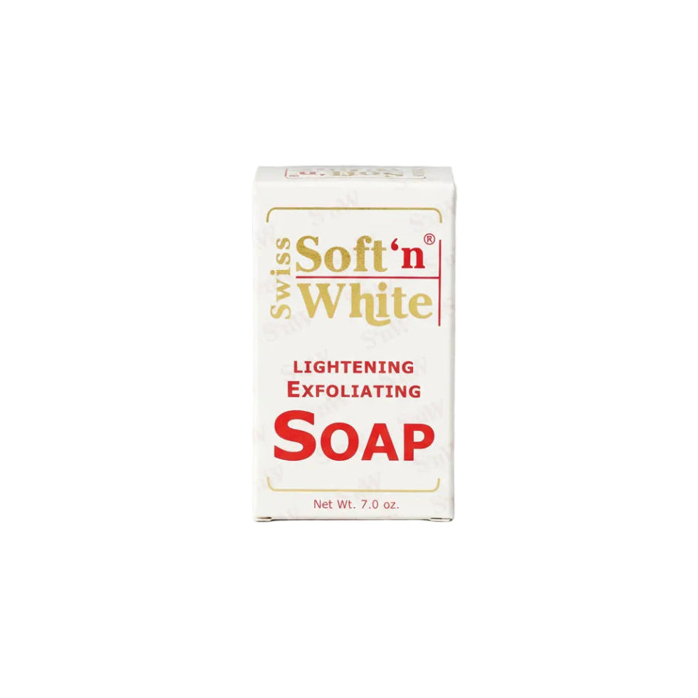 Swiss exfoliating soap removes dead skin and brightens complexion for smooth glow