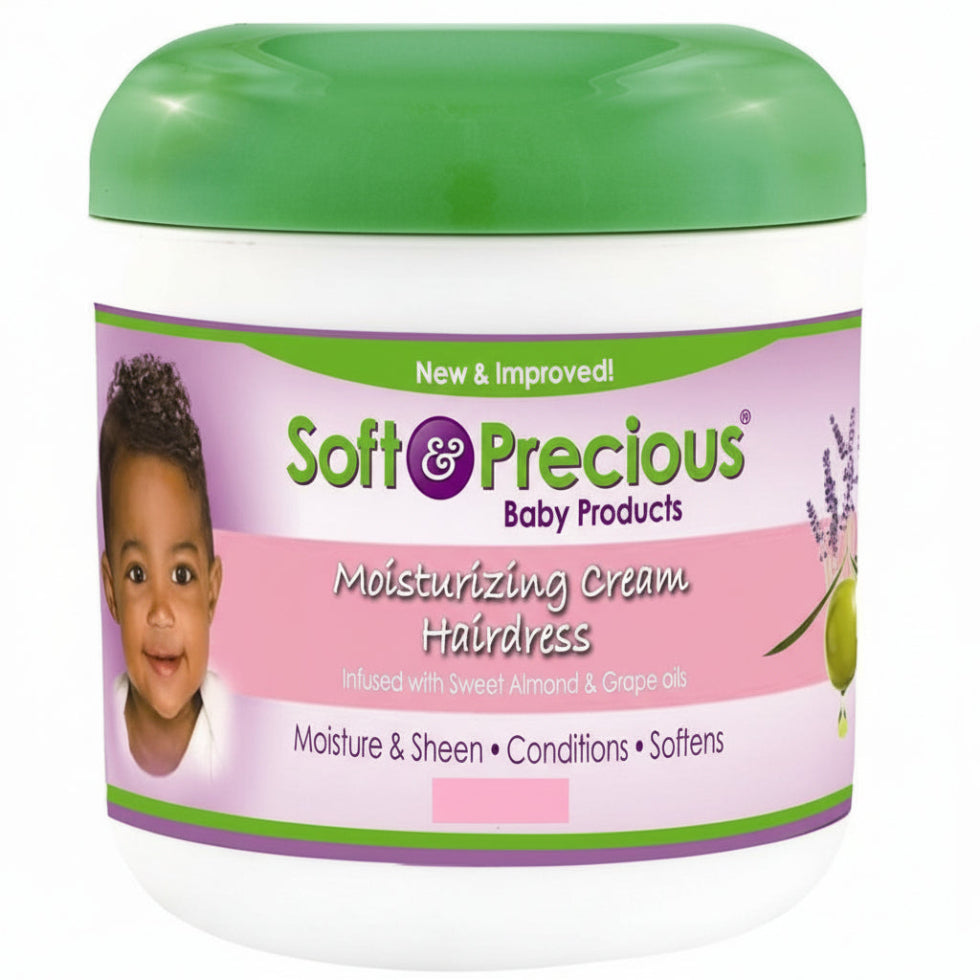 soft and precious moisturising cream hair dress for soft smooth healthy baby hair daily care 4oz
