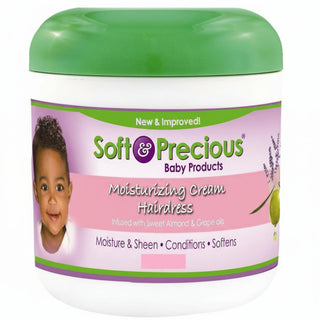 soft and precious moisturising cream hair dress for soft smooth healthy baby hair daily care 4oz