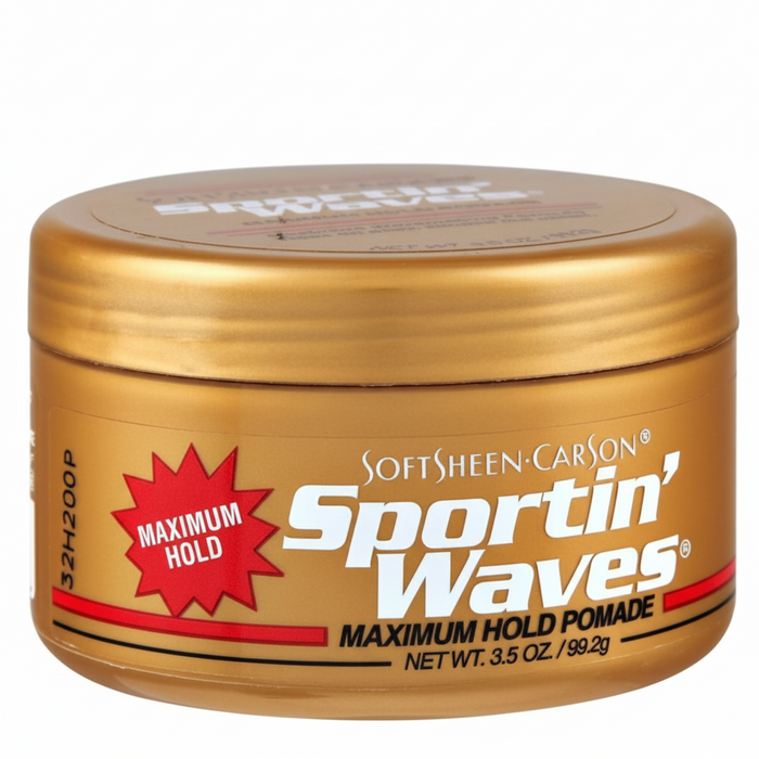 Softsheen Carson Sportin Waves Maximum Hold Pomade 99g | Strong Hold, Shiny Waves