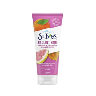 st ives radiant skin scrub pink lemon mandarin orange exfoliating face scrub for glowing smooth skin