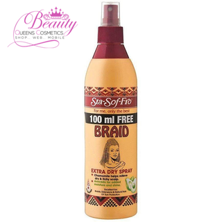 Sta-Sof-Fro Braid Extra Dry Spray 350ml  Hydrating Shine for Braids