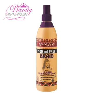 Sta-Sof-Fro Braid HI Sheen Hair Polish Spray 350ml- Shine & Moisture for Braids