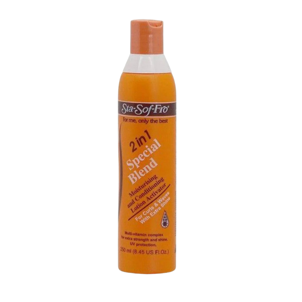 sta sof fro 2 in 1 moisturizing conditioning lotion activator for soft defined hydrated hair