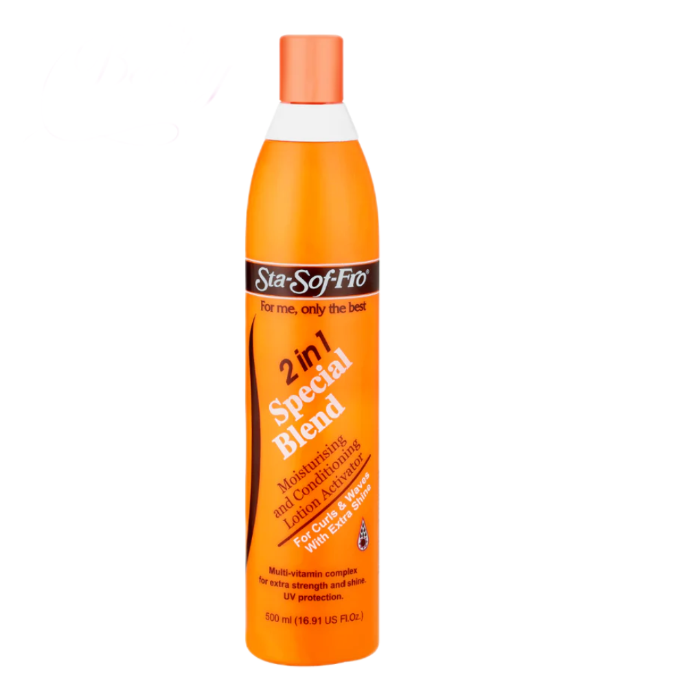 Sta Sof Fro 2 in 1 moisturizing conditioning lotion activator 500ml for curl definition hydration and frizz control hair care