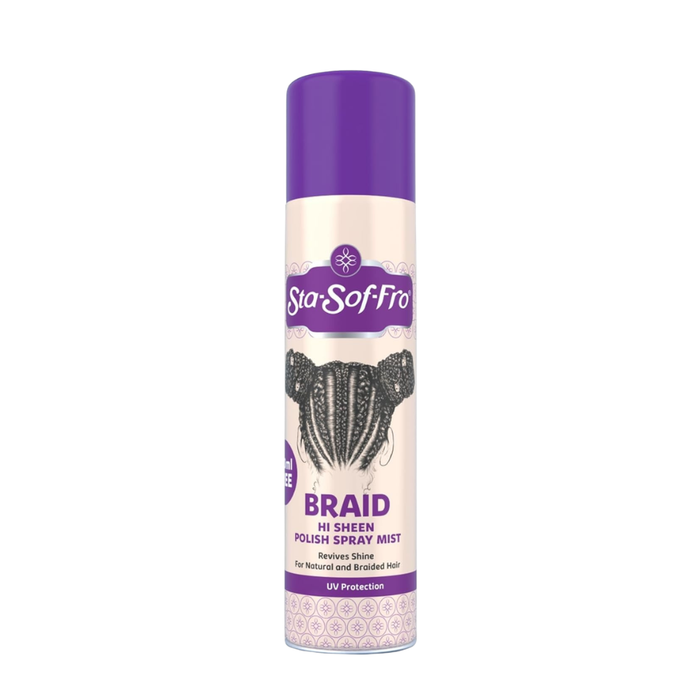 Sta-Sof-Fro Braid Hi Sheen Polish Spray 325ml | Shine & Moisture Hair Spray