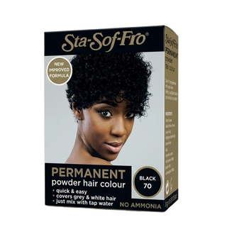 Sta-Sof-Fro Permanent Powder Hair Colour delivers vibrant, long-lasting color with strong grey coverage and a smooth, shiny finish for all hair types.