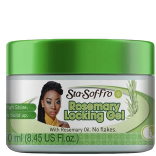 sta sof fro rosemary locking gel 250ml long lasting hold fresh scent hair styling gel for locs and twists
