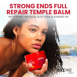 StrongEnds Honey Infusion Full Repair Temple Balm 170g | Nourish & Repair Hair