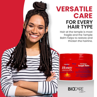 StrongEnds Honey Infusion Full Repair Temple Balm 170g | Nourish & Repair Hair