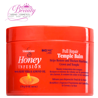 StrongEnds Honey Infusion Full Repair Temple Balm 170g | Nourish & Repair Hair