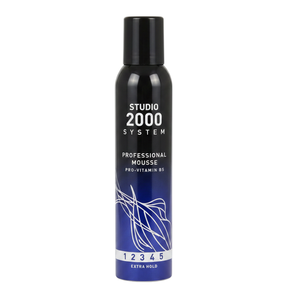 studio 2000 system mousse extra hold 300ml hair styling foam for volume and long lasting hold