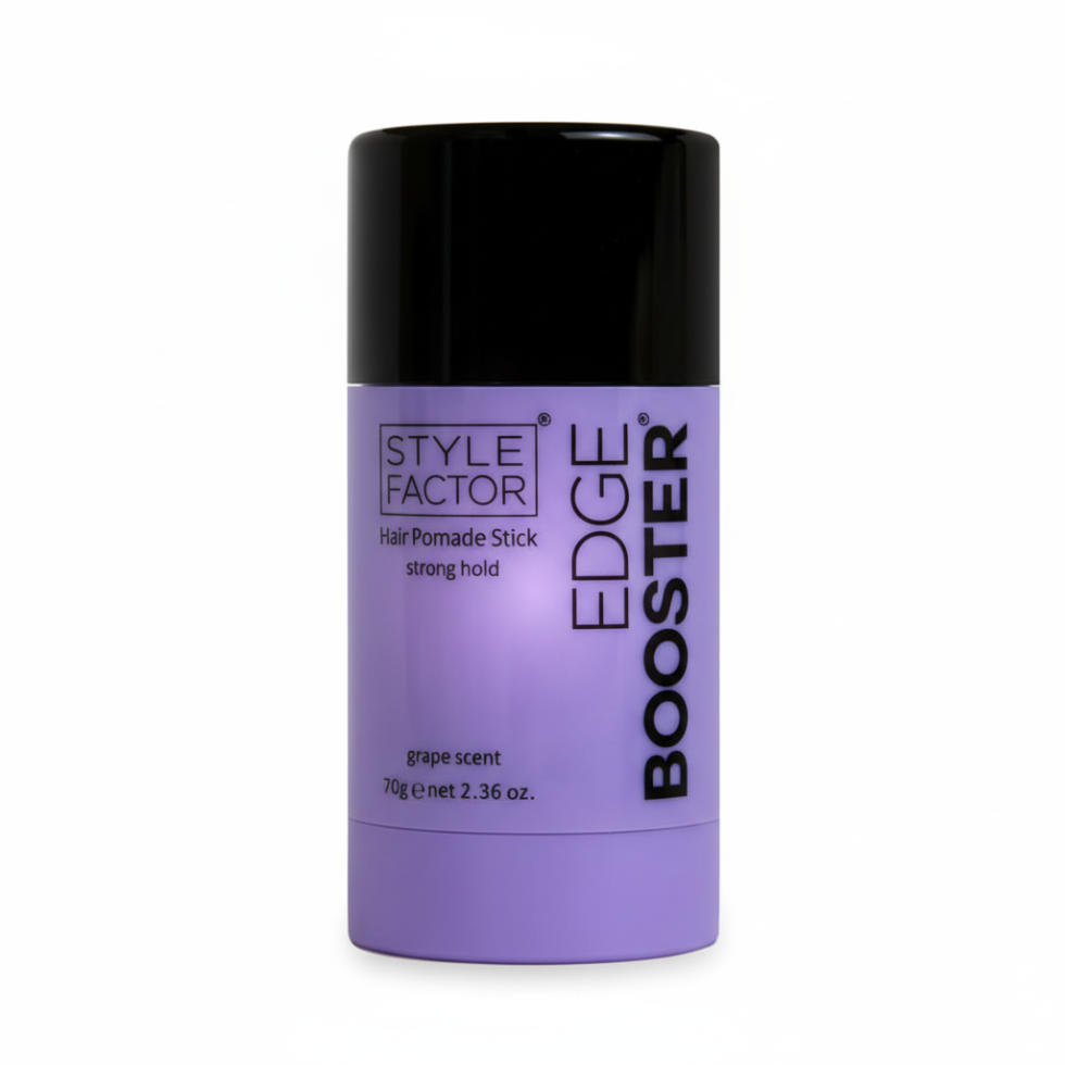 edge booster hair pomade wax stick 2.36oz grape scent strong hold hair styling stick edge control frizz smoothing grooming product