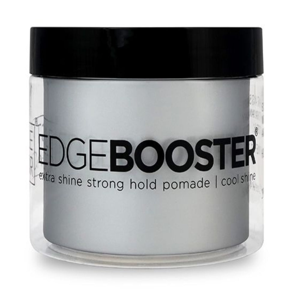 style factor edge booster extra shine strong hold pomade 9.46oz cool shine glossy hair pomade sleek control fresh shine styling product