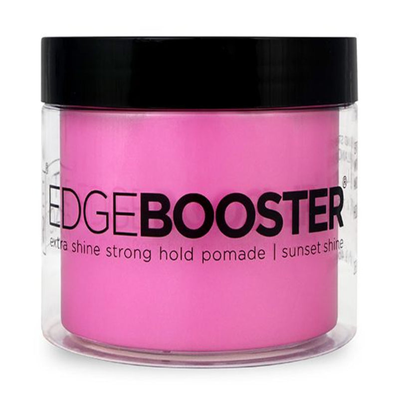 style factor edge booster extra shine strong hold pomade 9.46oz sunset shine glossy hair pomade sleek control warm shine styling product