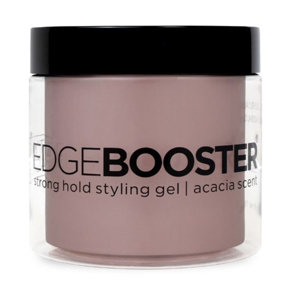 style factor edge booster strong hold styling gel 500ml acacia scent long lasting frizz control shine sleek hair styling gel pump bottle