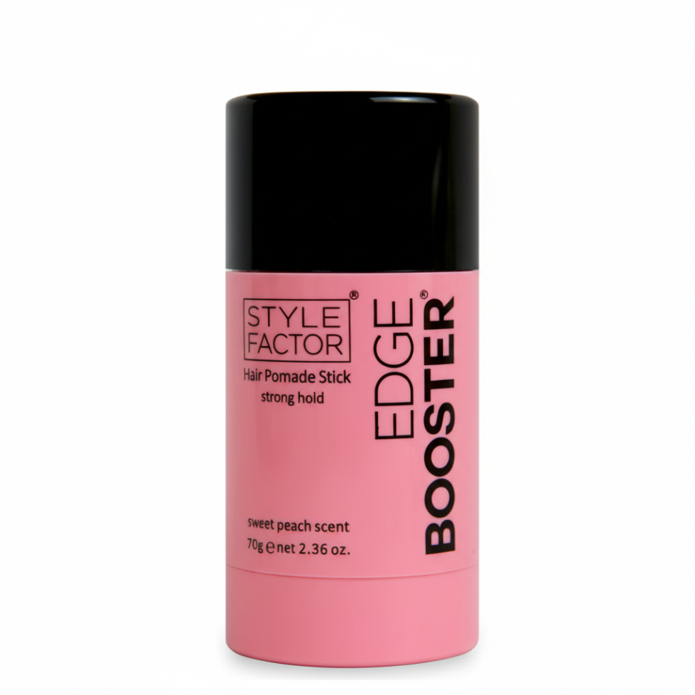 style factor edge booster sweet peach wax stick for strong hold smooth edges and frizz control