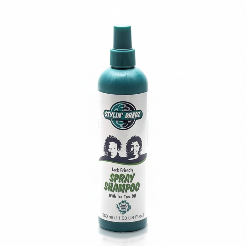 stylin dredz spray shampoo 350ml lock friendly tea tree oil dreadlock cleansing spray scalp care