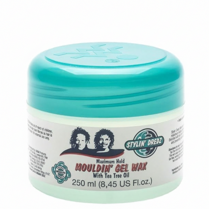 Stylin’ Dredz Mouldin Gel Wax 250ml | Maximum Hold Tea Tree Hair Styling Wax