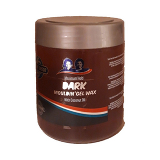 stylin dredz maximum hold dark moulding gel wax with coconut oil 500ml strong hold styling wax for locs twists waves and sleek hairstyles