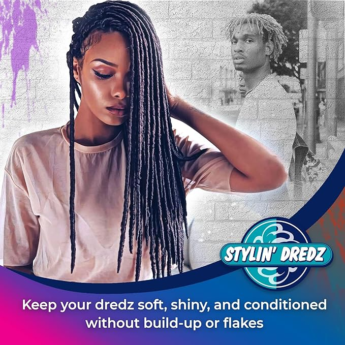 stylin dredz oil moisturising spray 350ml extra dry hair leave in conditioner hydrating hair care