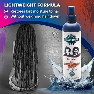 stylin dredz oil moisturising spray 350ml extra dry hair leave in conditioner hydrating hair care